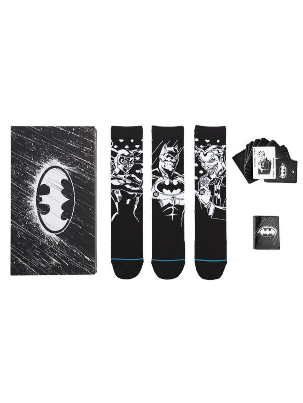 STANCE x DC Batman Crew Socks Set sz Medium (6-8.5) 3 Pairs Joker Harley Quinn